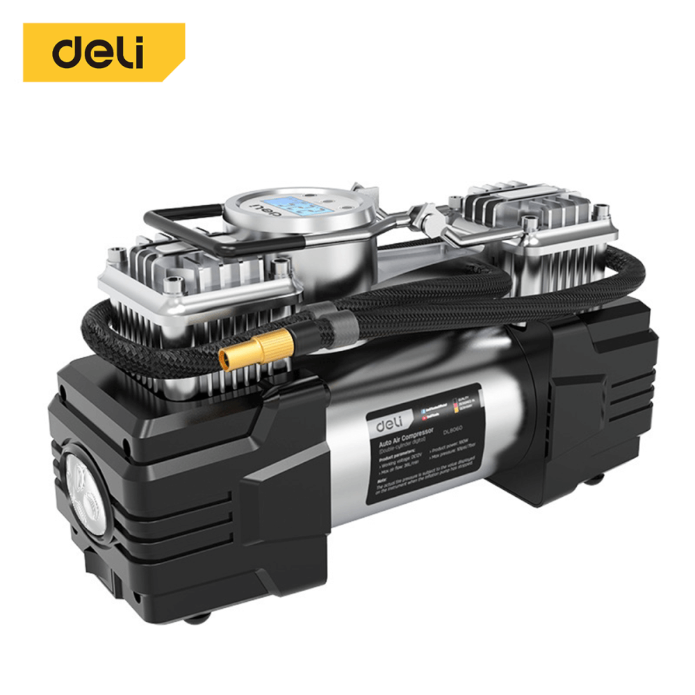 ปั๊มลมโรตารี่ DELI EDL8060-WH-01 36ลิตร/นาที 101PSI 180วัตต์_0
